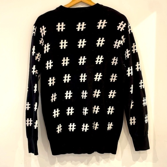 Men's Crew neck black hashtag #paid sweater Medium - Picture 3 of 6